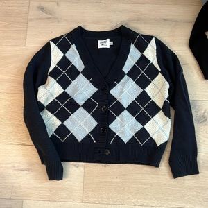 princess polly argile knit button up sweater